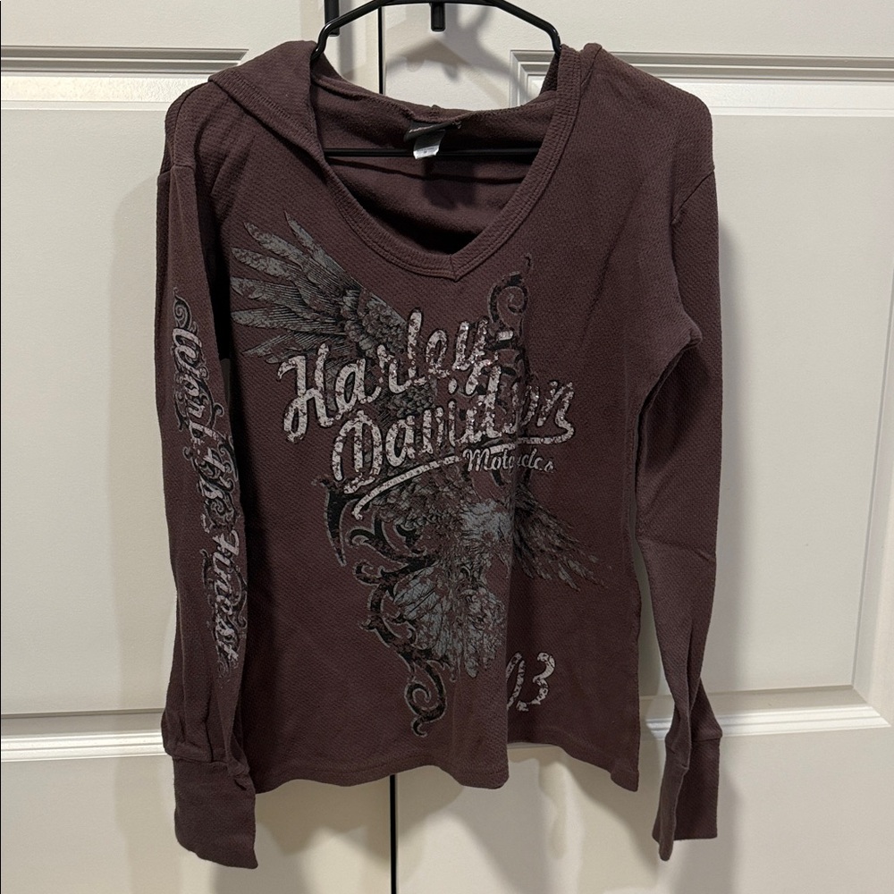 Harley-Davidson Maroon Graphic Long Sleeve